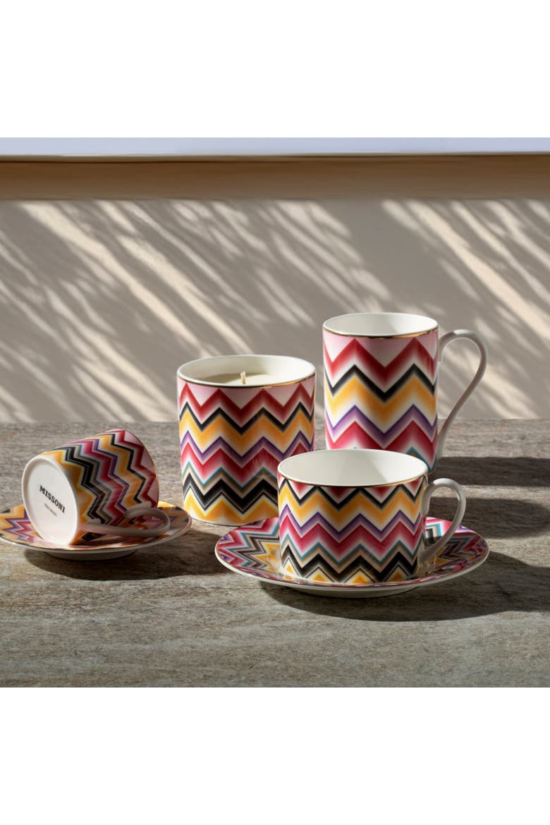 Coffee Cup & Saucer Set Of 6 In Luxury Box, Alternate, color, Red