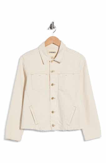 Janelle Slim Raw Hem Jacket