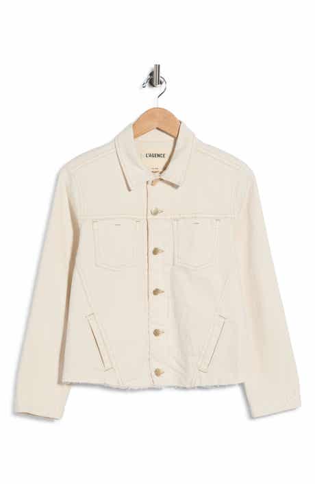 Janelle Slim Raw Hem Jacket