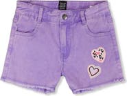 Deux par Deux Heart Embroidery Denim Shorts