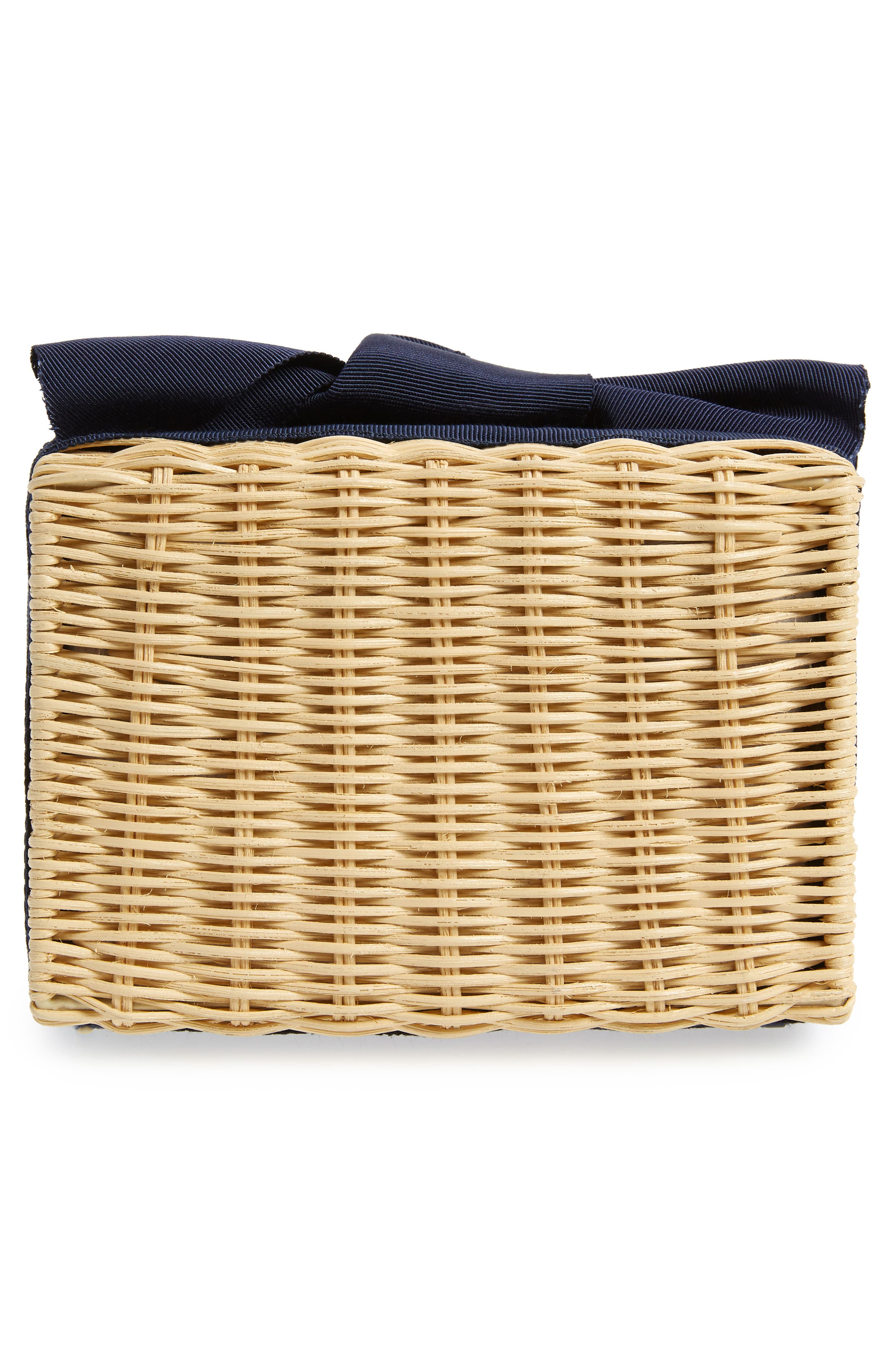 Pamela Munson Woven Rattan Clutch, Alternate, color, 