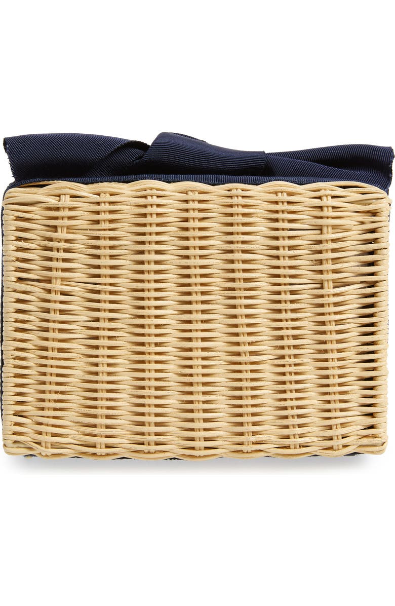 Pamela Munson Woven Rattan Clutch, Alternate, color,