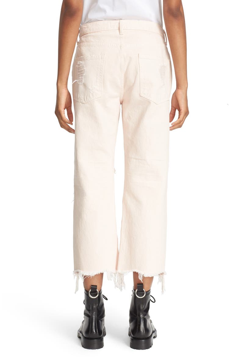 Ripped Crop Boyfriend Jeans, Alternate, color, CARNATION