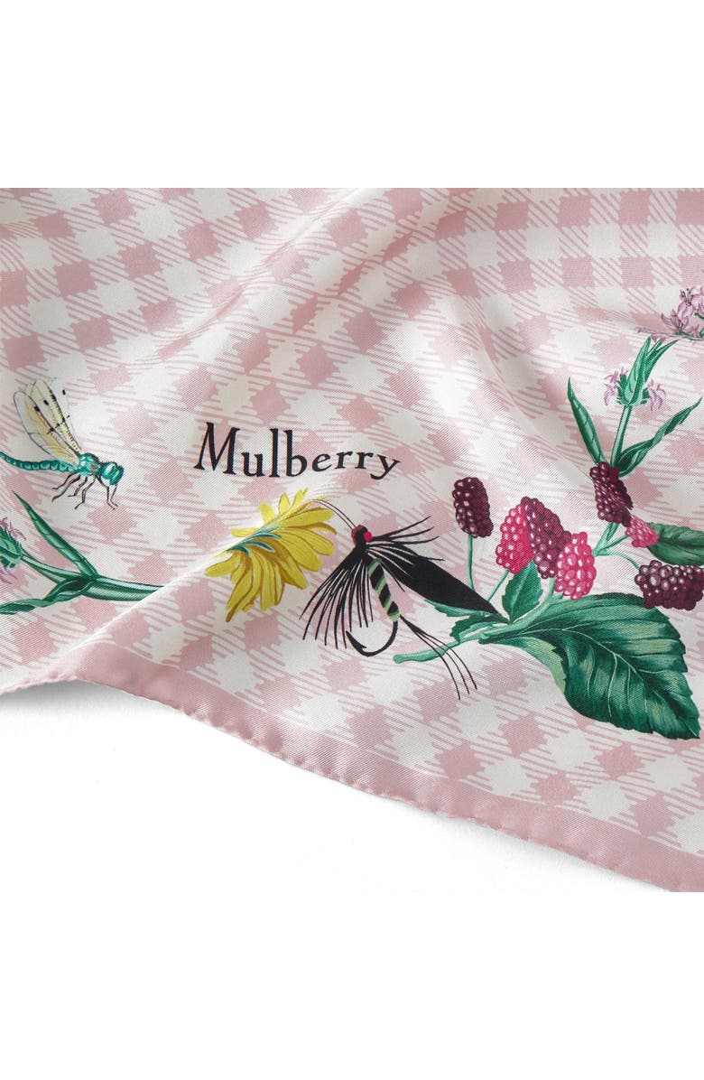 Mulberry Large Square Scarf - Riverside Floral, Alternate, color, Blossom Pink