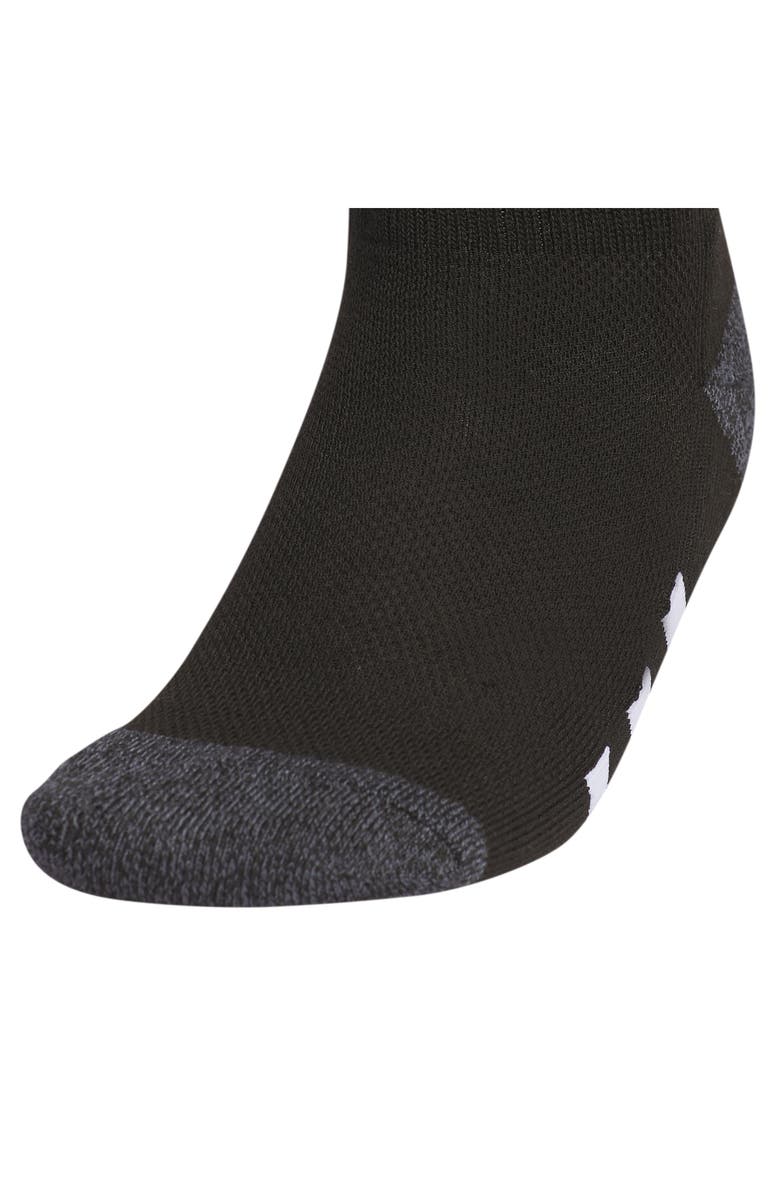 adidas Kids' Athletic Cushioned Crew Socks - Pack of 6, Alternate, color, Black/ Onix Grey/ White