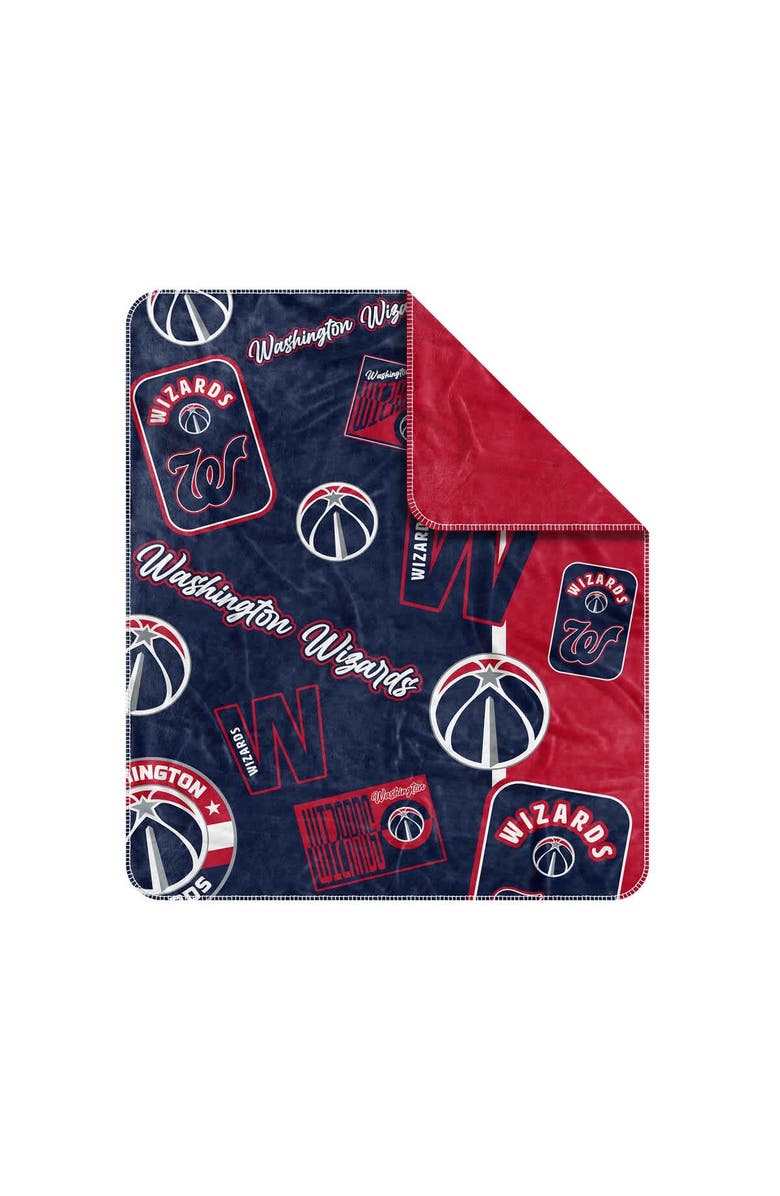 LOGO BRANDS Washington Wizards 50" x 60" Dream Weave Throw Blanket, Alternate, color, Navy