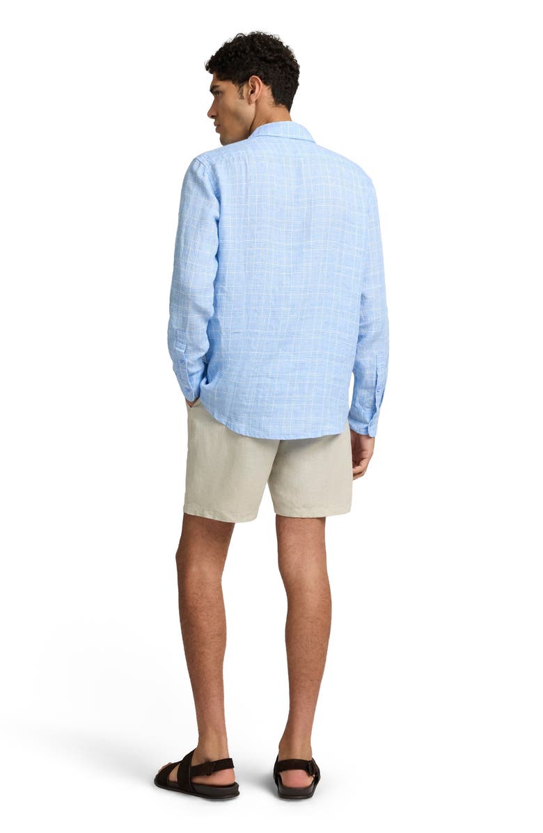 Onia Linen Long Sleeve Shirt, Alternate, color, Blue Multi