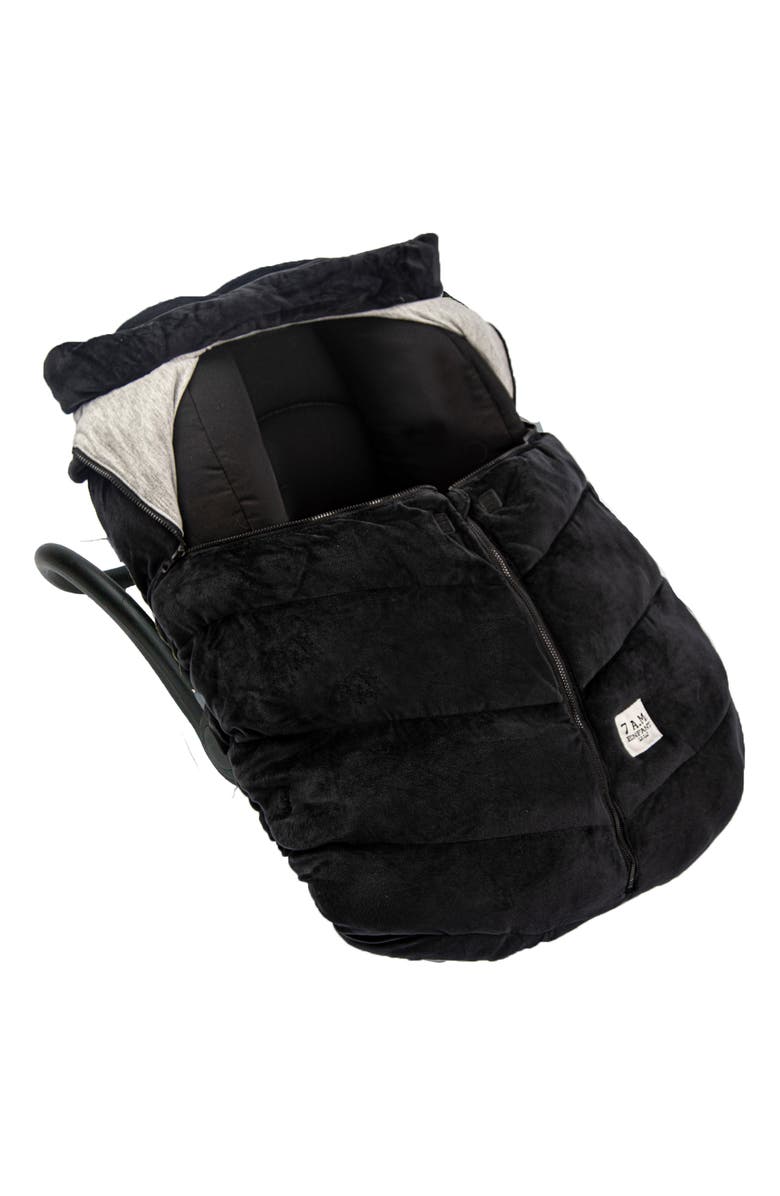 7 A.M. Enfant 7 A.M. Faux Shearling Trim Car Seat Cocoon, Alternate, color, 