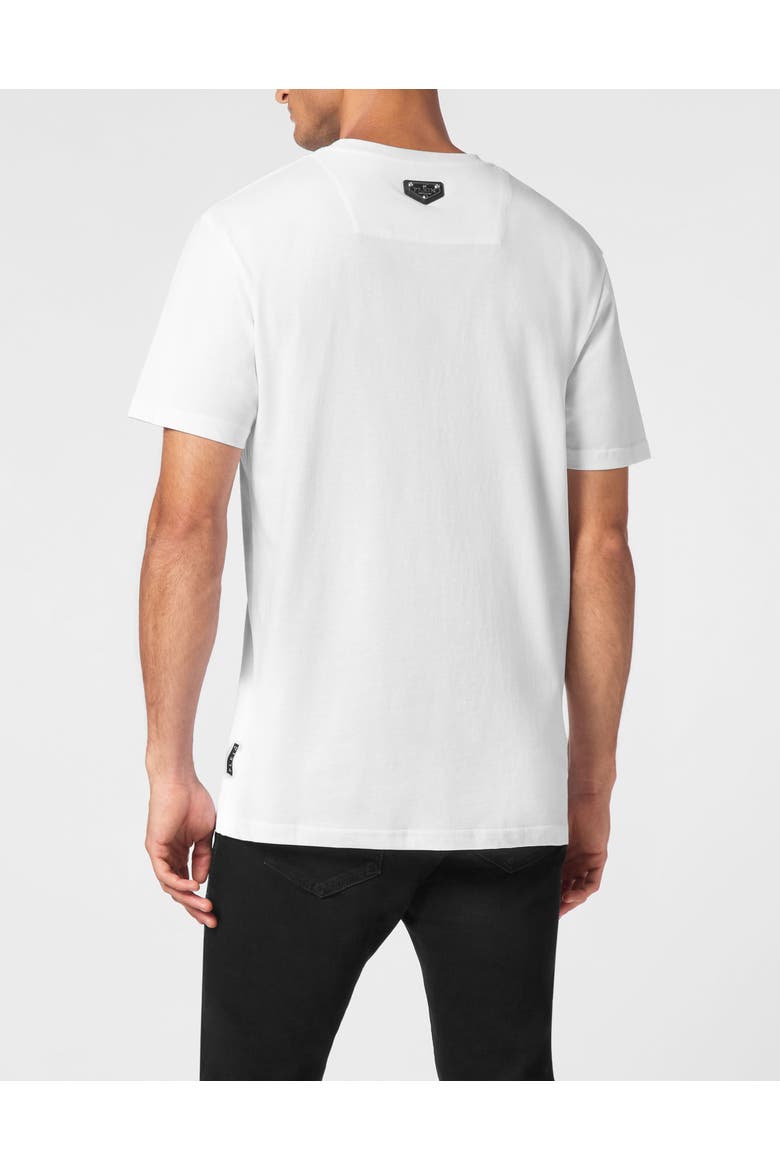 T-Shirt V-Neck Ss Skull&Amp;Bones Men, Alternate, color, white