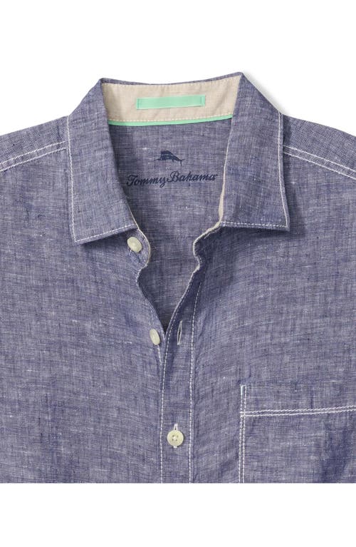 Tommy Bahama Paradise Breezer Linen Shirt In Blue