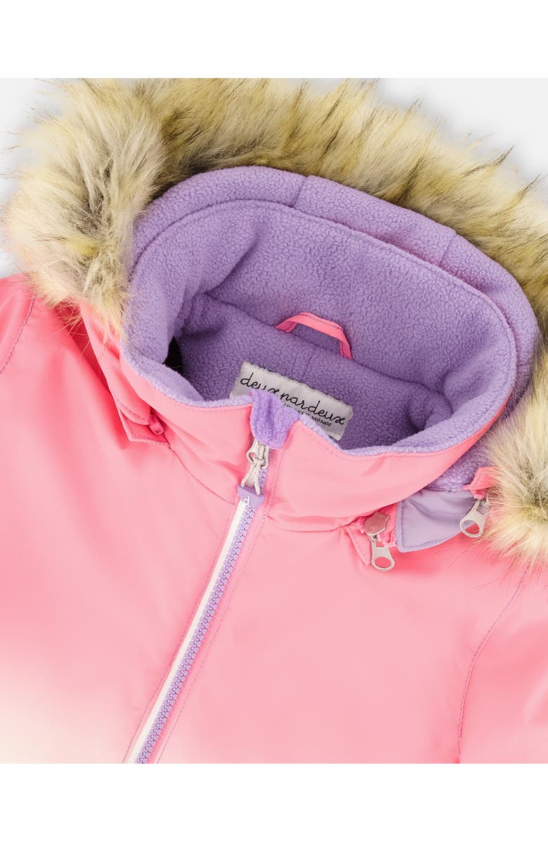 Deux par Deux Two-Piece Play Snowsuit Retro Flower, Alternate, color, Pink