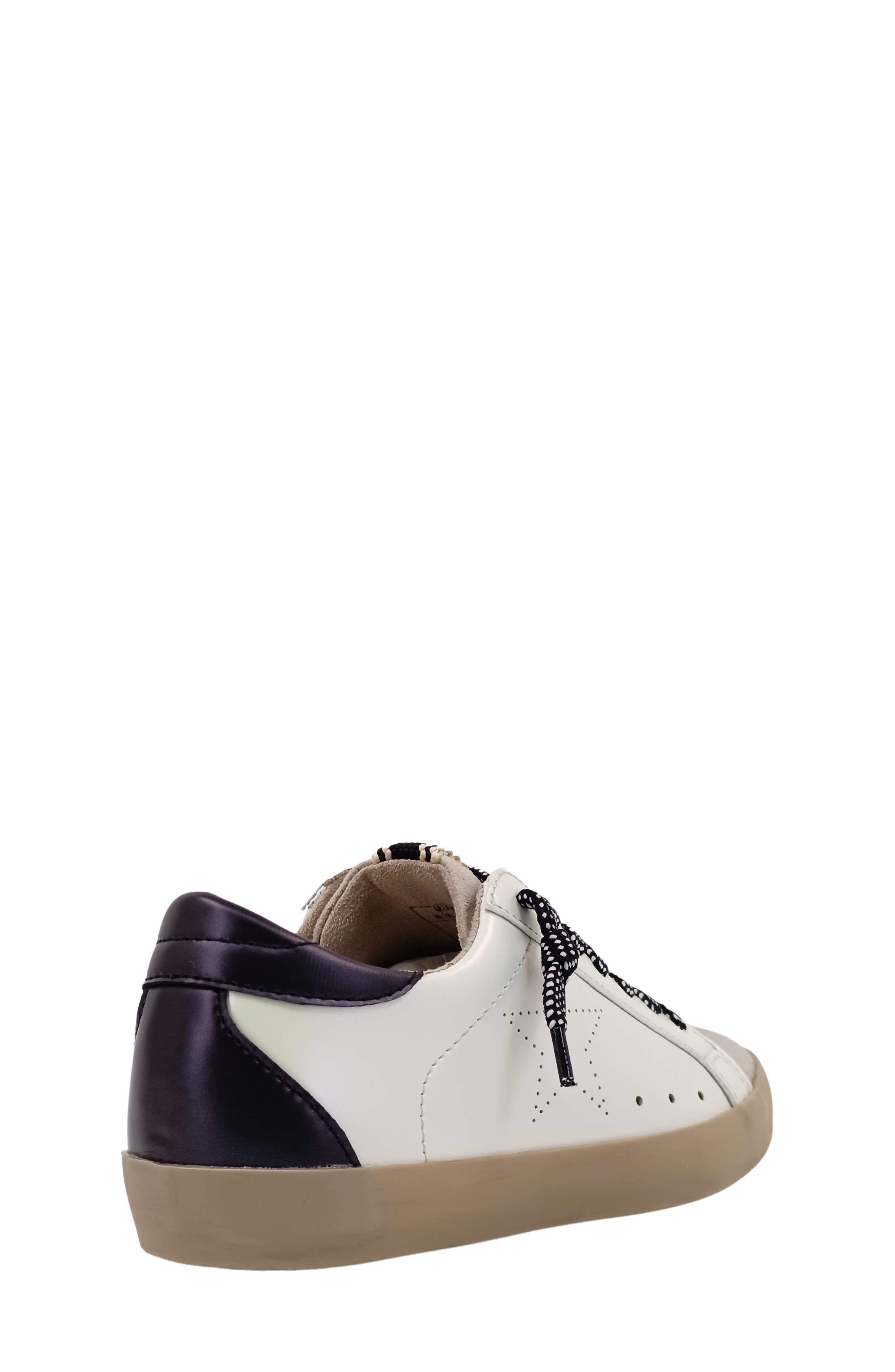 SHUSHOP Kids' Mia Sneaker, Alternate, color, Metallic White