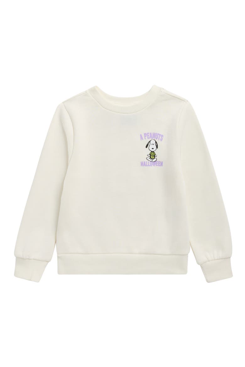 Kids' Graphic Print Sweatshirt, Main, color, IVORY SPOOKY PEANUTS