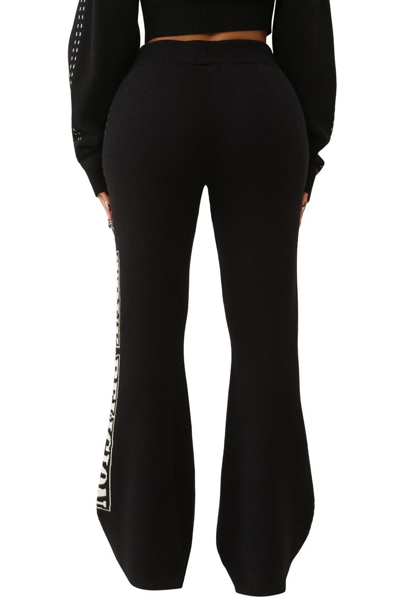 True Religion Jacquard Relaxed Sweatpants, Alternate, color, Jet Black