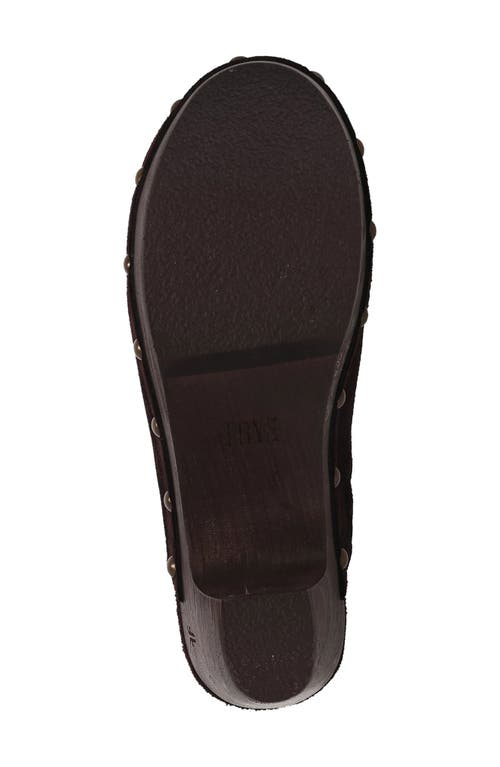 Frye Jessica Suede Slingback Clogs In Brown