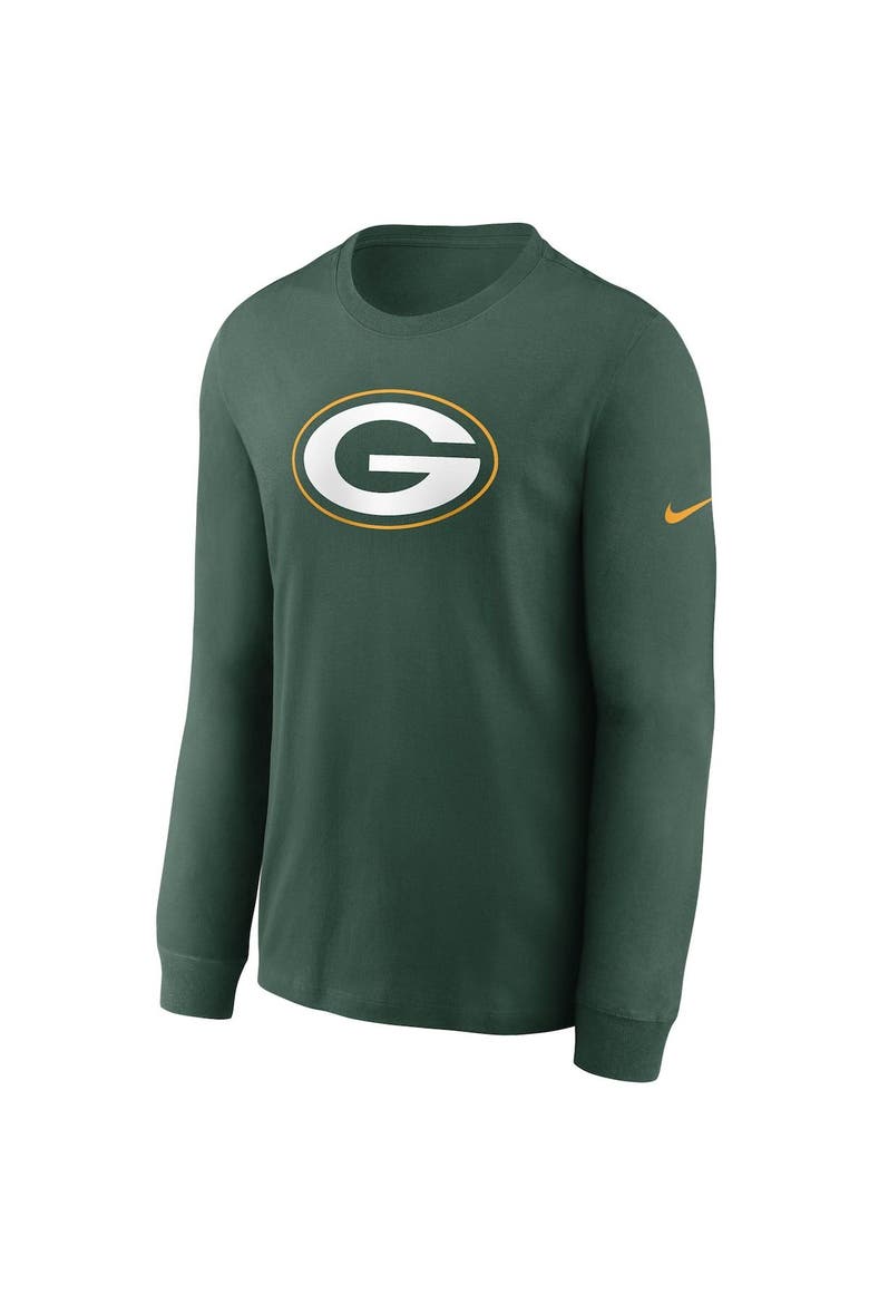 Men's Nike Green Green Bay Packers Primary Logo Long Sleeve T-Shirt, Alternate, color, Green