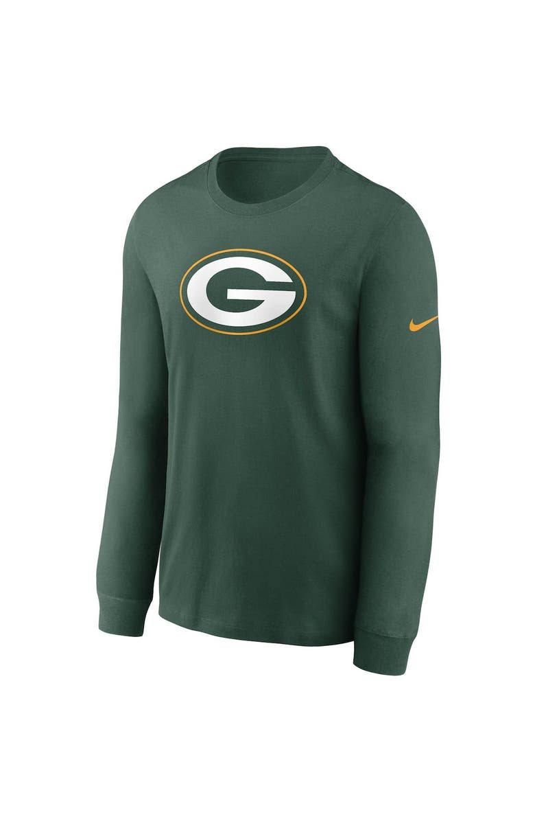 Nike Men's Nike Green Green Bay Packers Primary Logo Long Sleeve T-Shirt, Alternate, color, Green