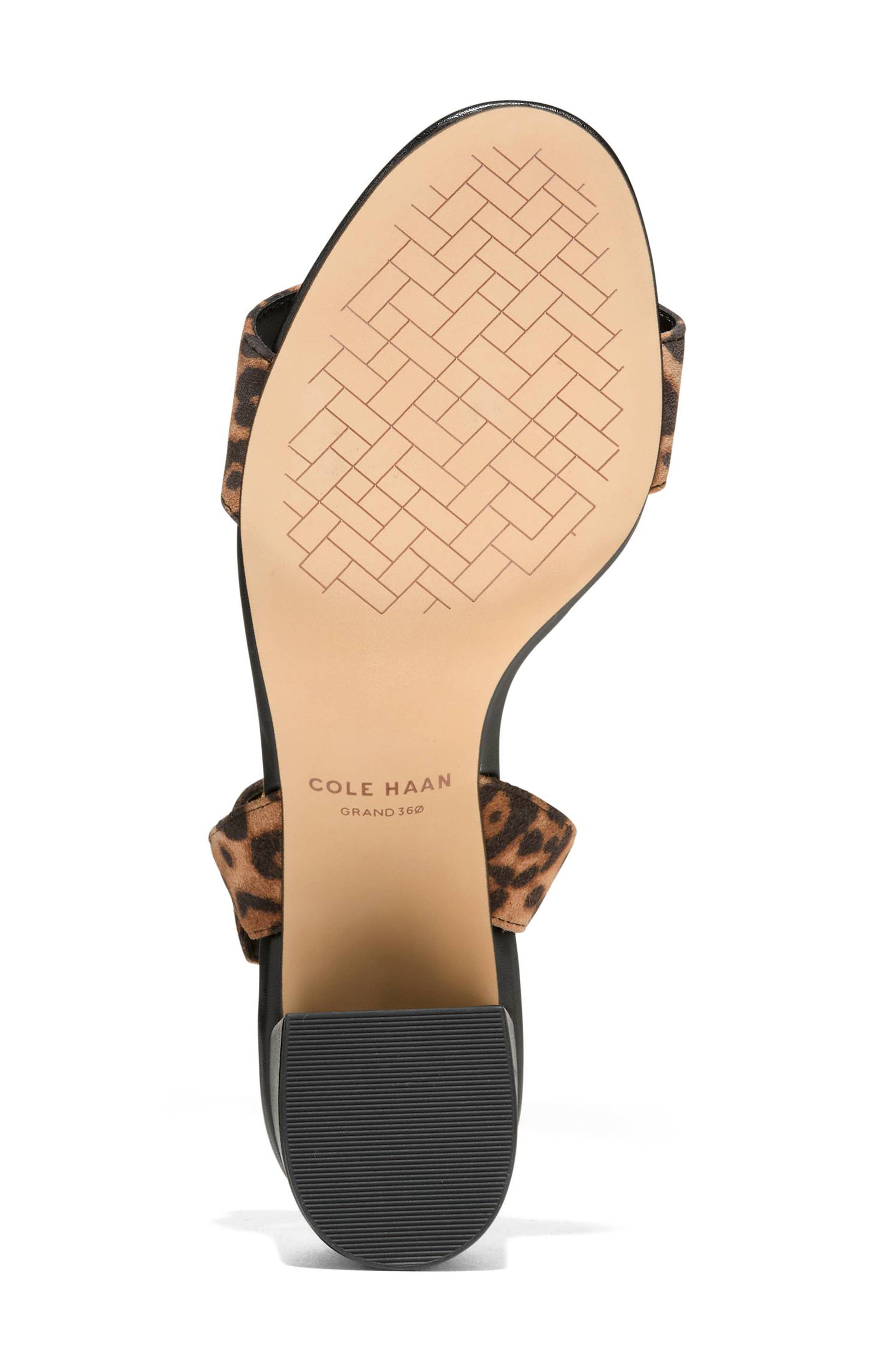 Cole Haan Josie Block Heel Sandal, Alternate, color, Leopard Print Suede