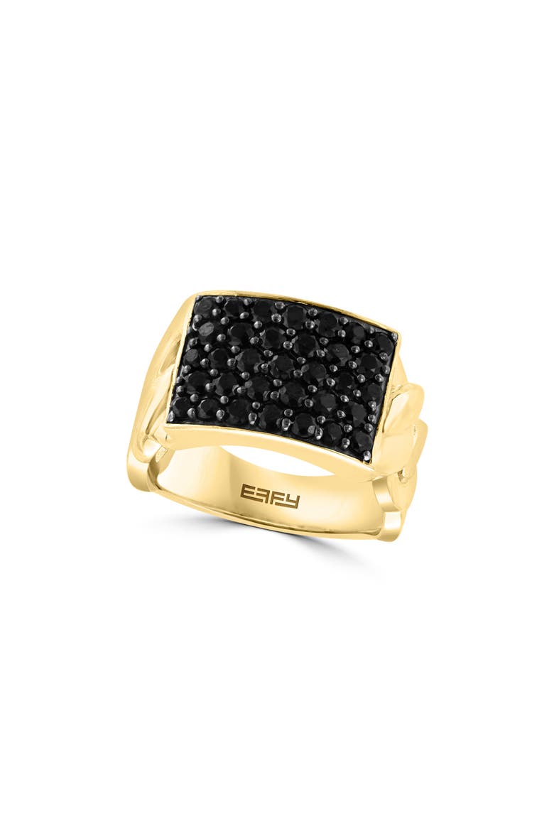 Men's Black Spinel Ring, Main, color, BLACK
