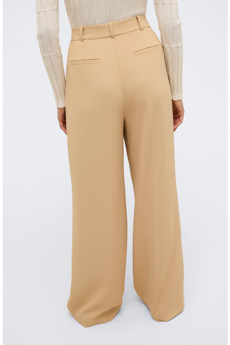 Pleated High Waist Wide Leg Pants, Alternate, color, MOONLIGHT