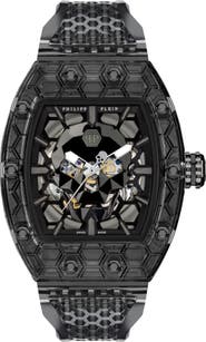 PHILIPP PLEIN Crypto King Black Cry$Tal Ghost Watch Men