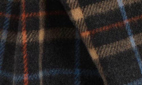 Ganni Check Double Face Wool Scarf In Multi
