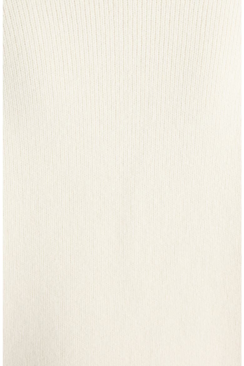 La Maille Pallone Virgin Wool & Cashmere Turtleneck Sweater, Alternate, color, OFF-WHITE