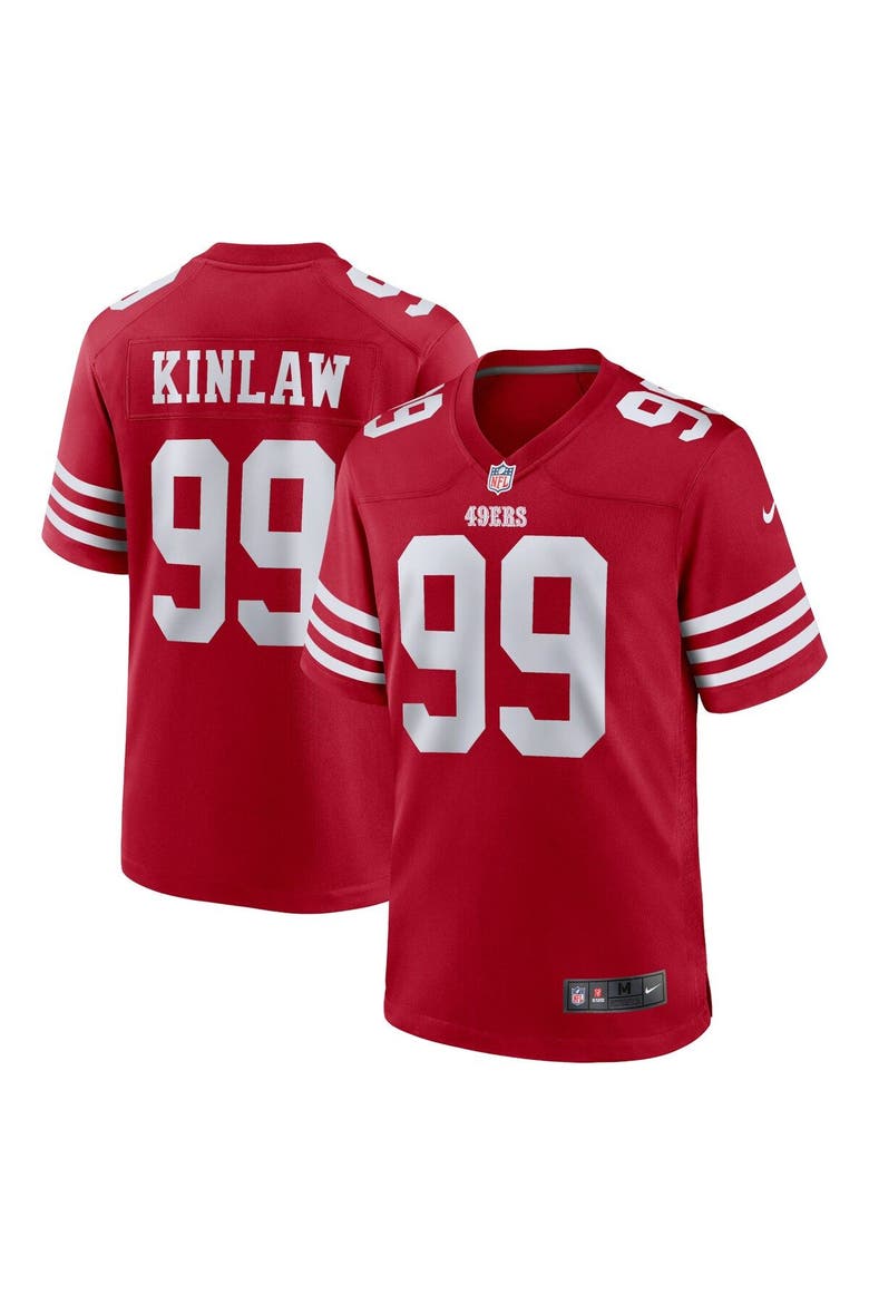 Men's Nike Javon Kinlaw Scarlet San Francisco 49ers Team Player Game Jersey, Main, color, Scarlet