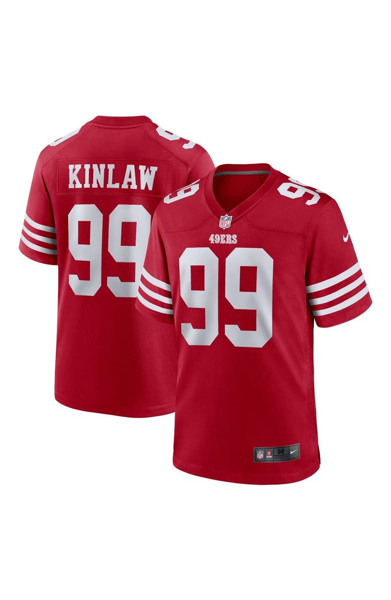 Nike Men's Nike Javon Kinlaw Scarlet San Francisco 49ers Team Player Game Jersey, Main, color, 
