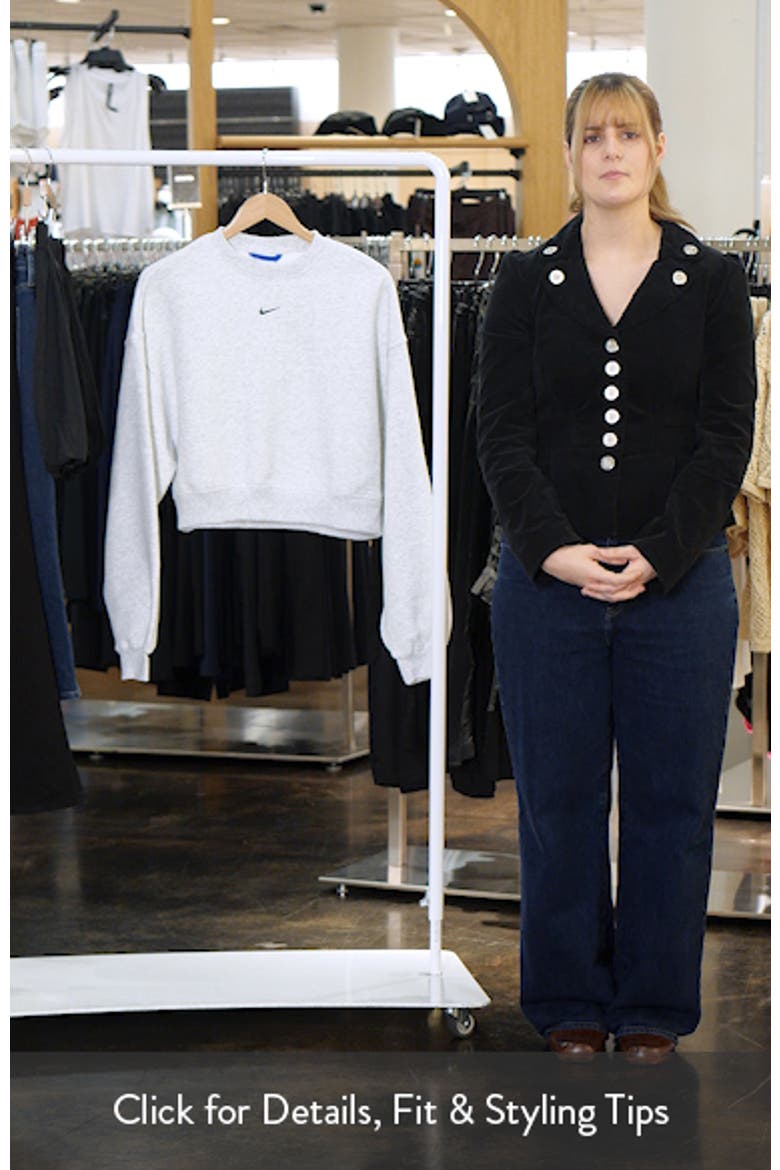 Oversized Midweight Fleece Cropped Sweatshirt video