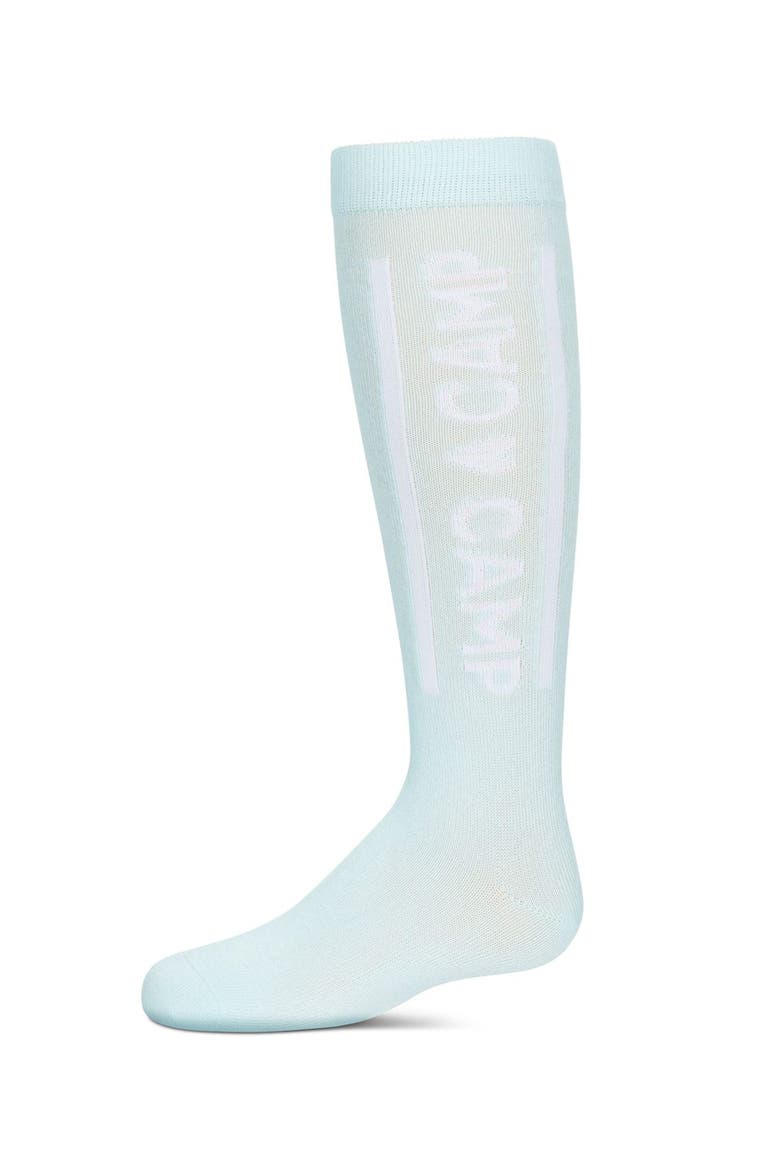 Camp Love Knee High Socks, Main, color, Blue
