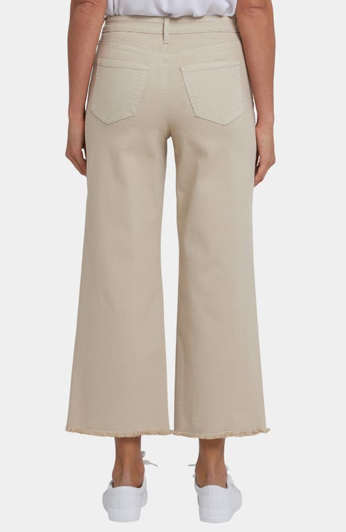 Nydj Coco High Waist Crop Wide Leg Jeans In Neutral