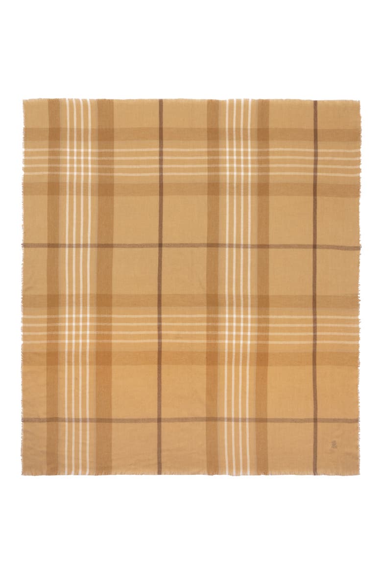 Wool Blend Square Scarf, Alternate, color, CAMEL MULTI