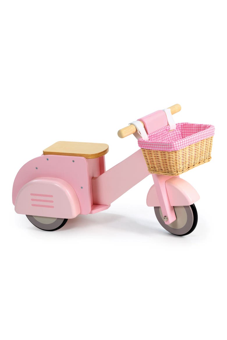 Scooter with Basket, Alternate, color, PINK MULTI