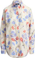 Lauren Ralph Lauren Relaxed Fit Floral Linen Shirt