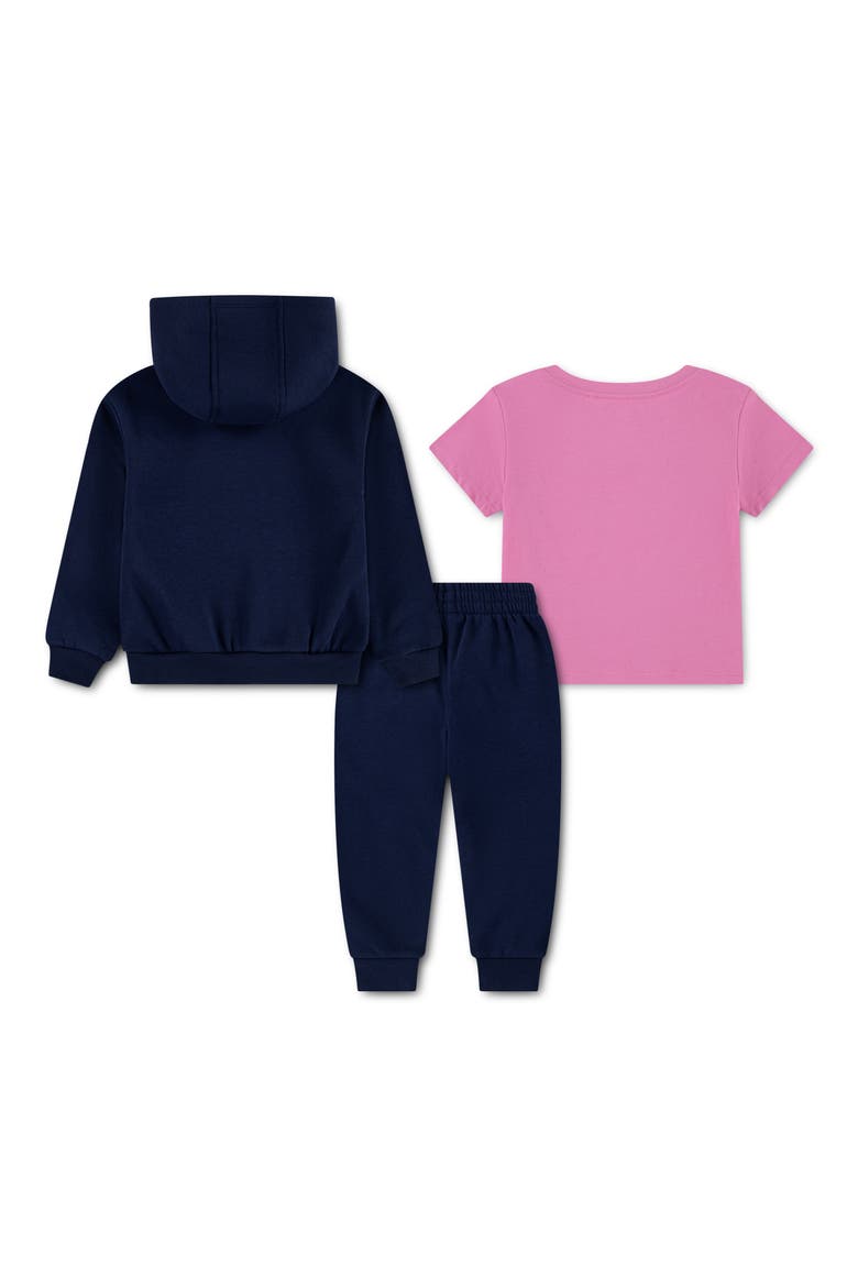 Kids' 3-Piece Hoodie, T-Shirt & Joggers Set, Alternate, color, MIDNIGHT NAVY