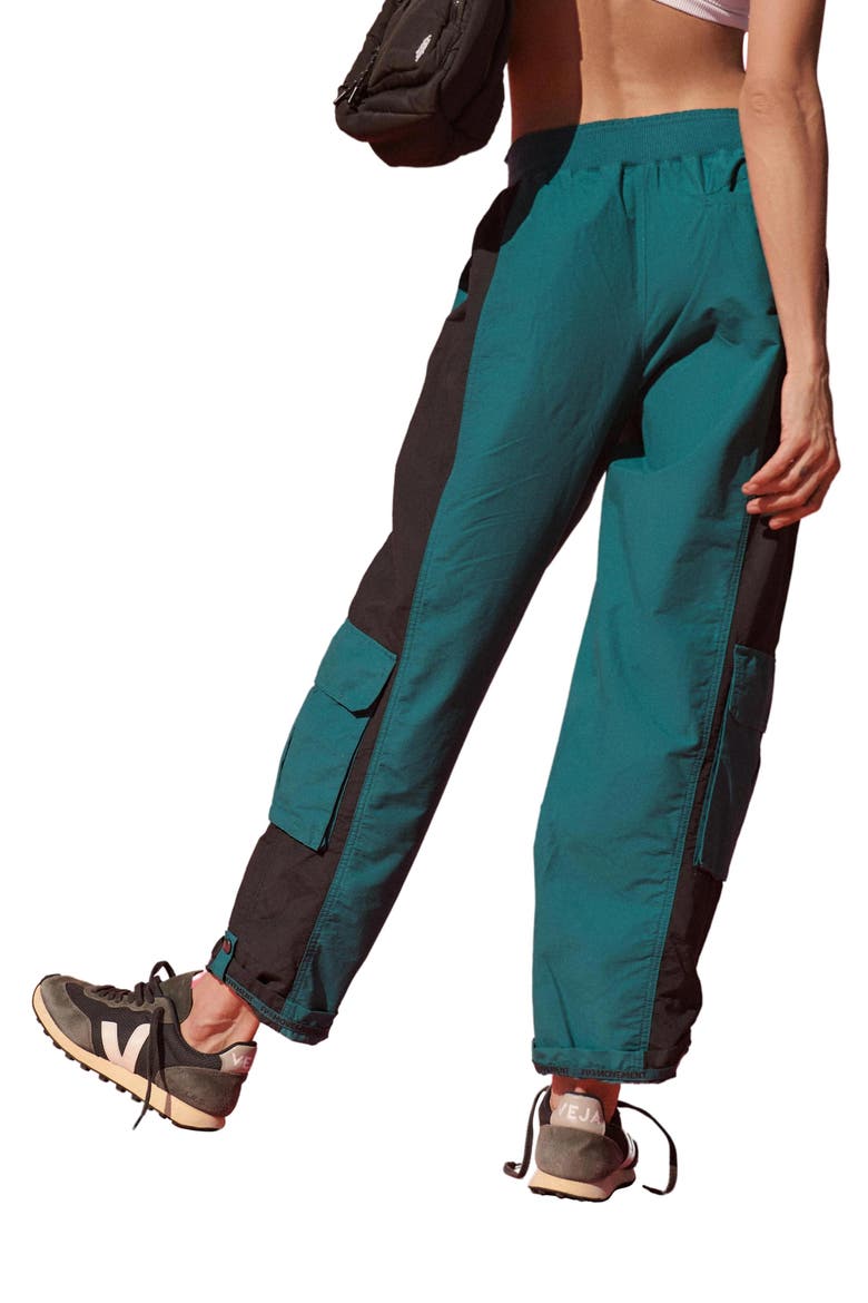 Mesmerize Me Colorblock Cargo Pants, Alternate, color, SPRUCED UP