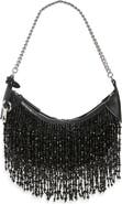 Polo Ralph Lauren Beaded Fringe Baguette Bag