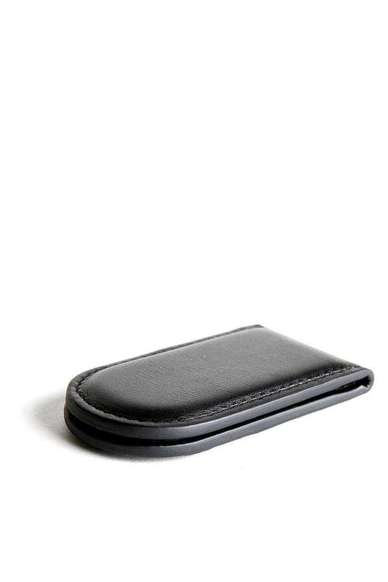 Nappa Vitello Magnetic Money Clip For Men, Alternate, color, BLACK