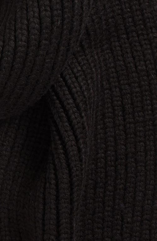 Ugg(r) Chunky Rib Scarf In Black