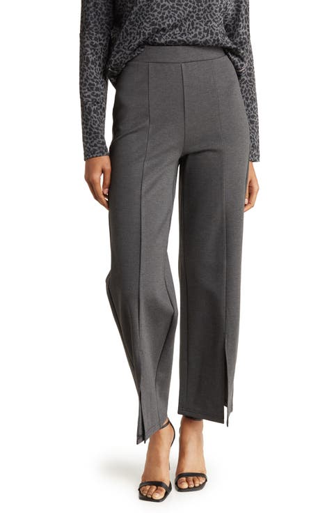 Slit Front Wide Leg Pants