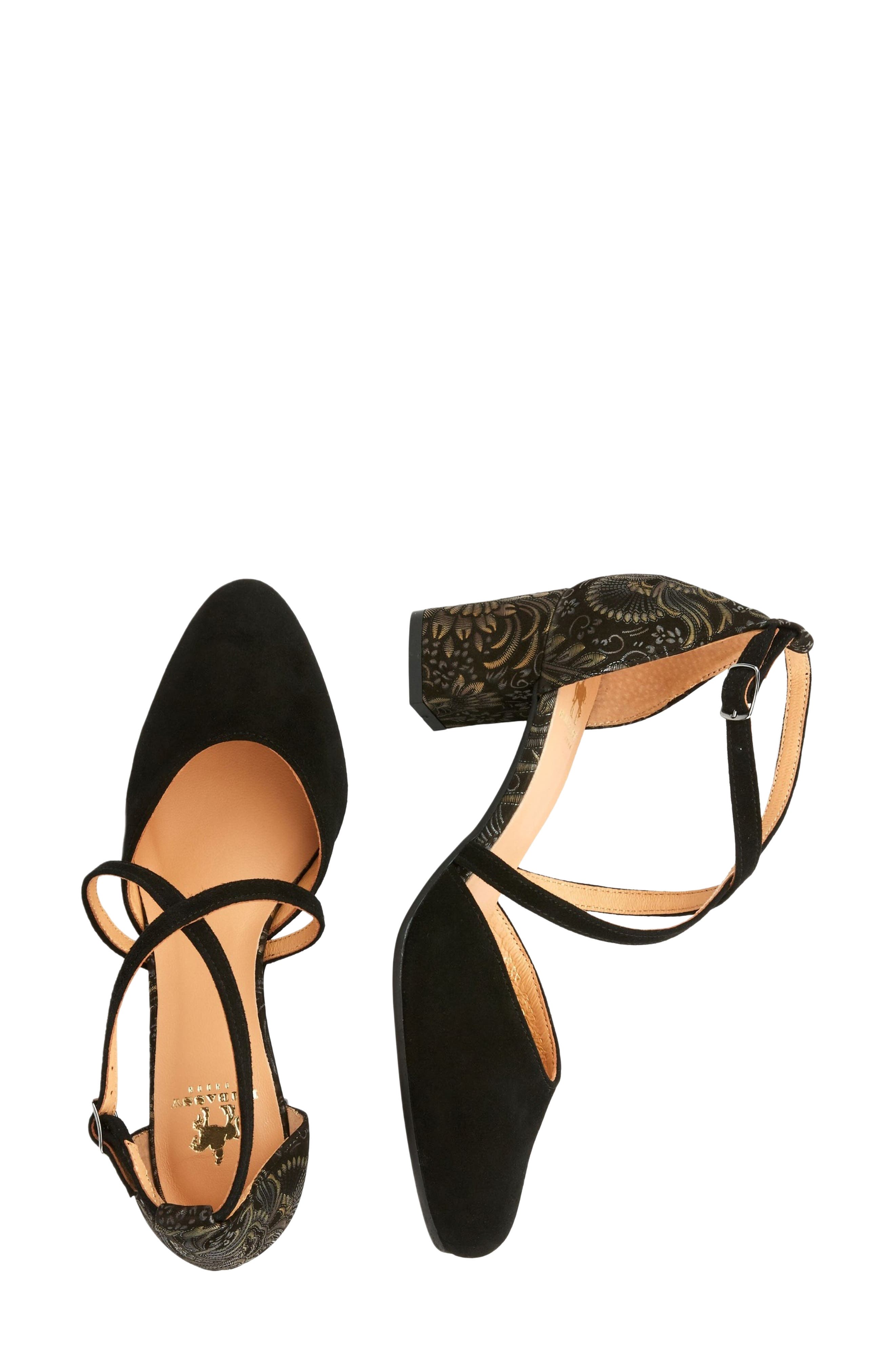 Dannii Ankle Strap Pump, Alternate, color, BLACK