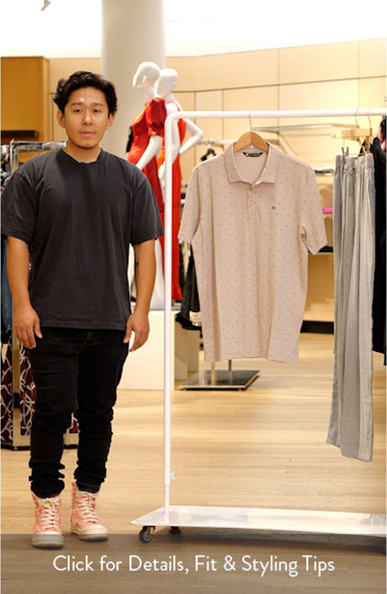 Canyon Hike Dot Print Polo, sales video thumbnail