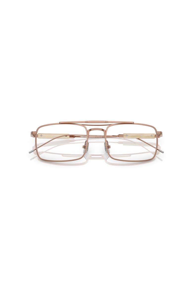53mm Rectangle optical glasses, Alternate, color, Gold
