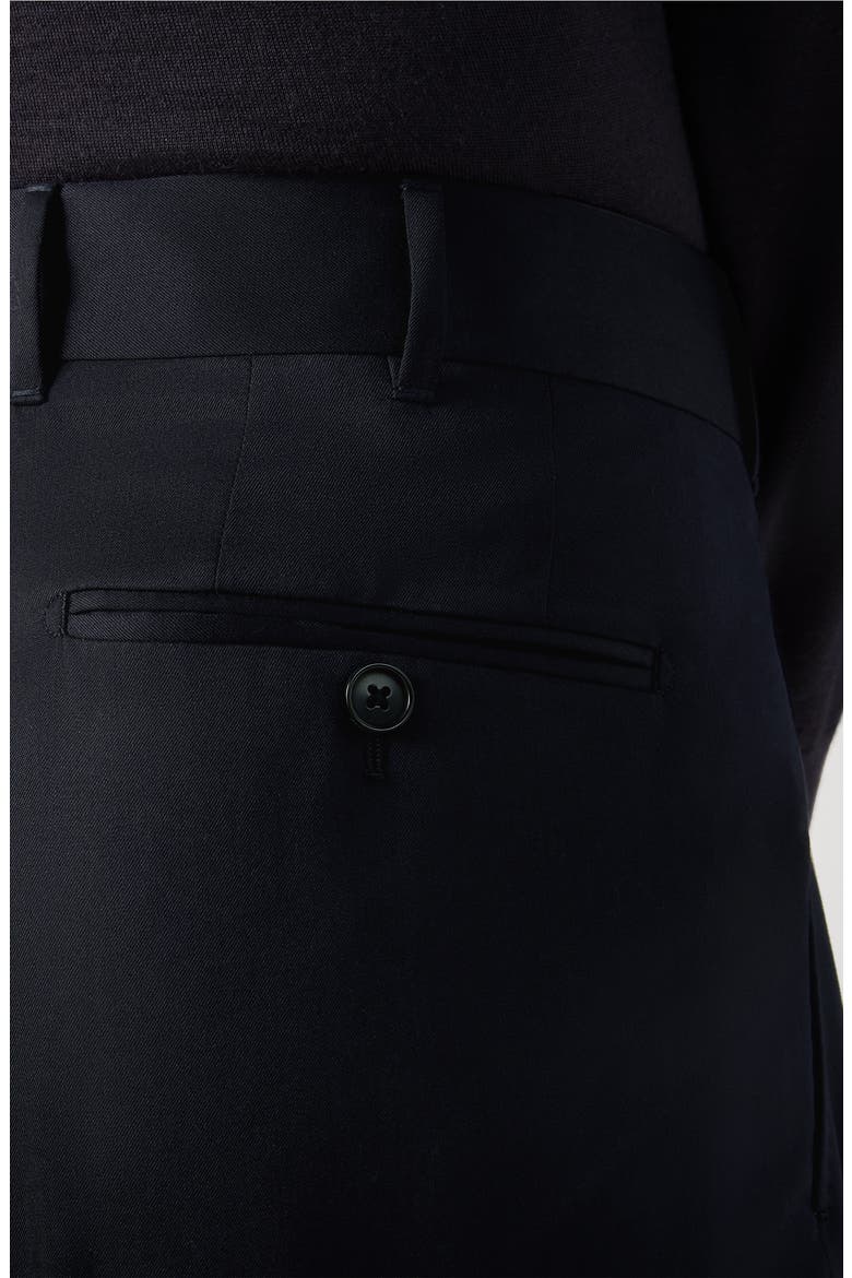 Straight Leg Wool Trousers, Alternate, color, NAVY BLUE