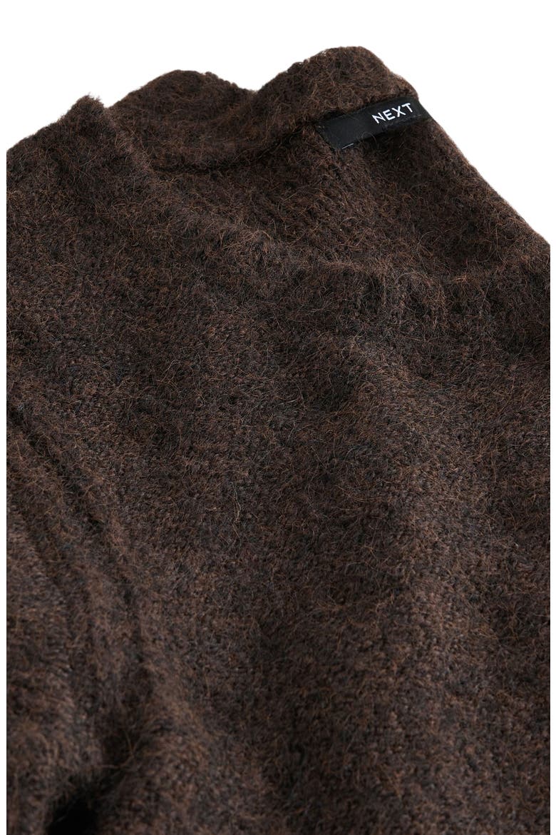 Scoop Neck Sweater, Alternate, color, BROWN