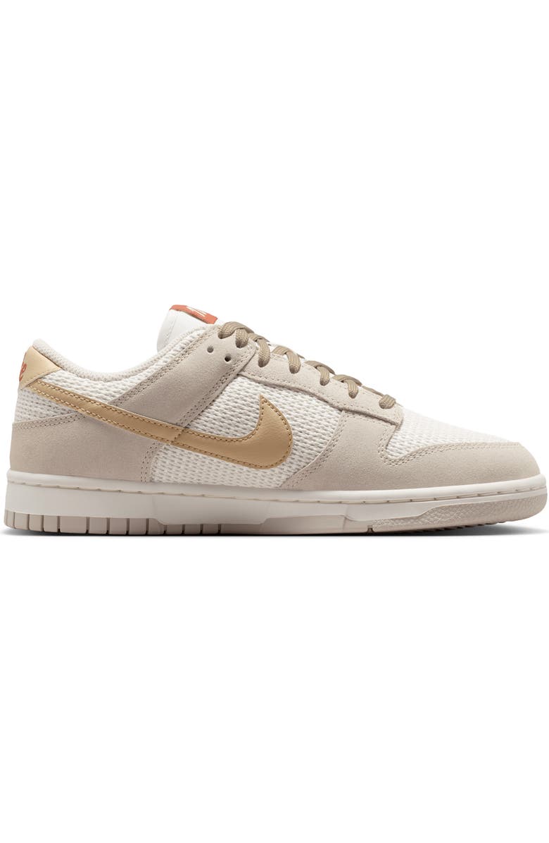 Nike Dunk Low SE Basketball Sneaker, Alternate, color, Sail/ Light Brown/ Sail/ Linen