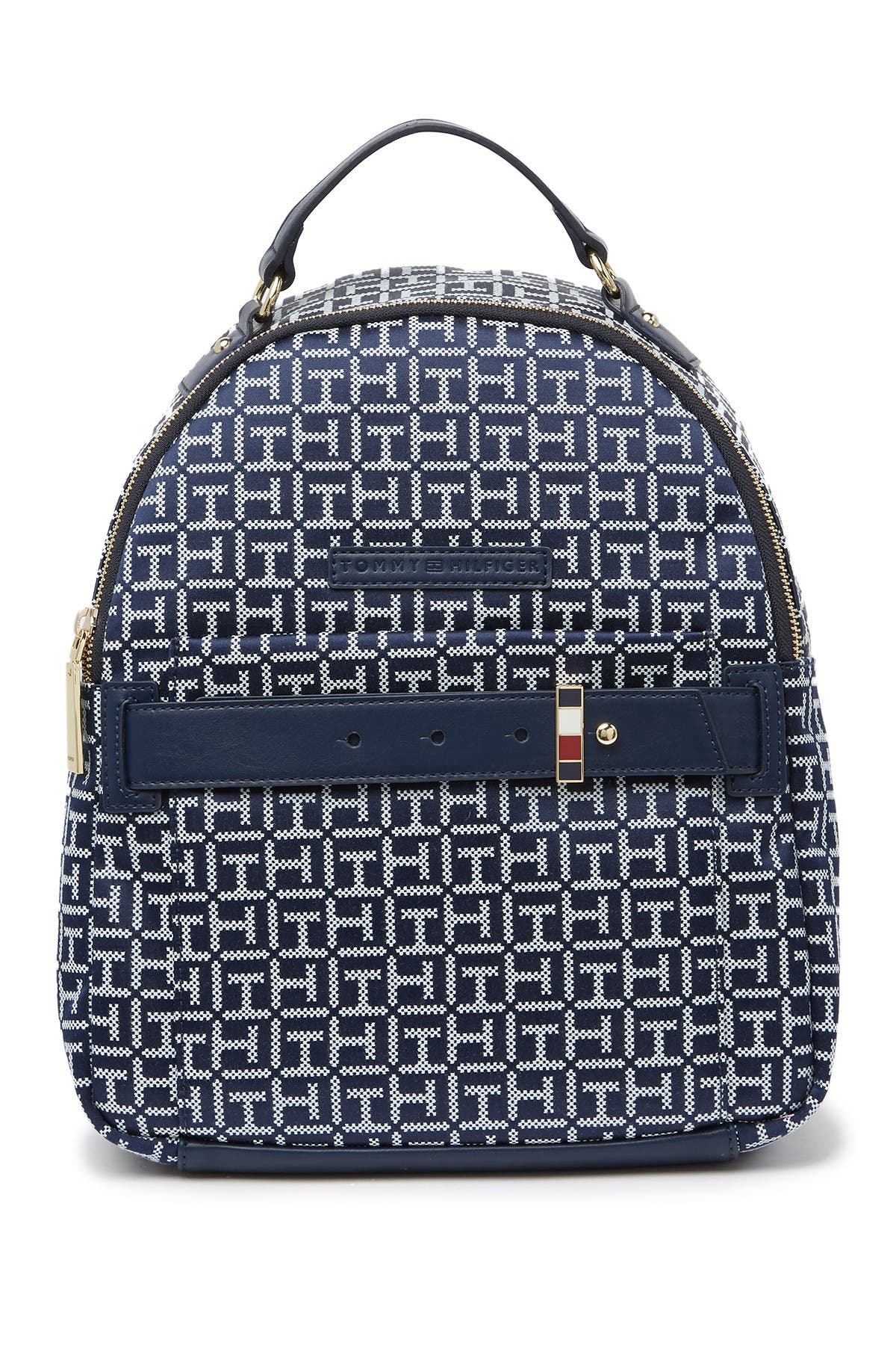 Tommy Hilfiger Emilia Dome Mono Jacquard Backpack, Main, color, 