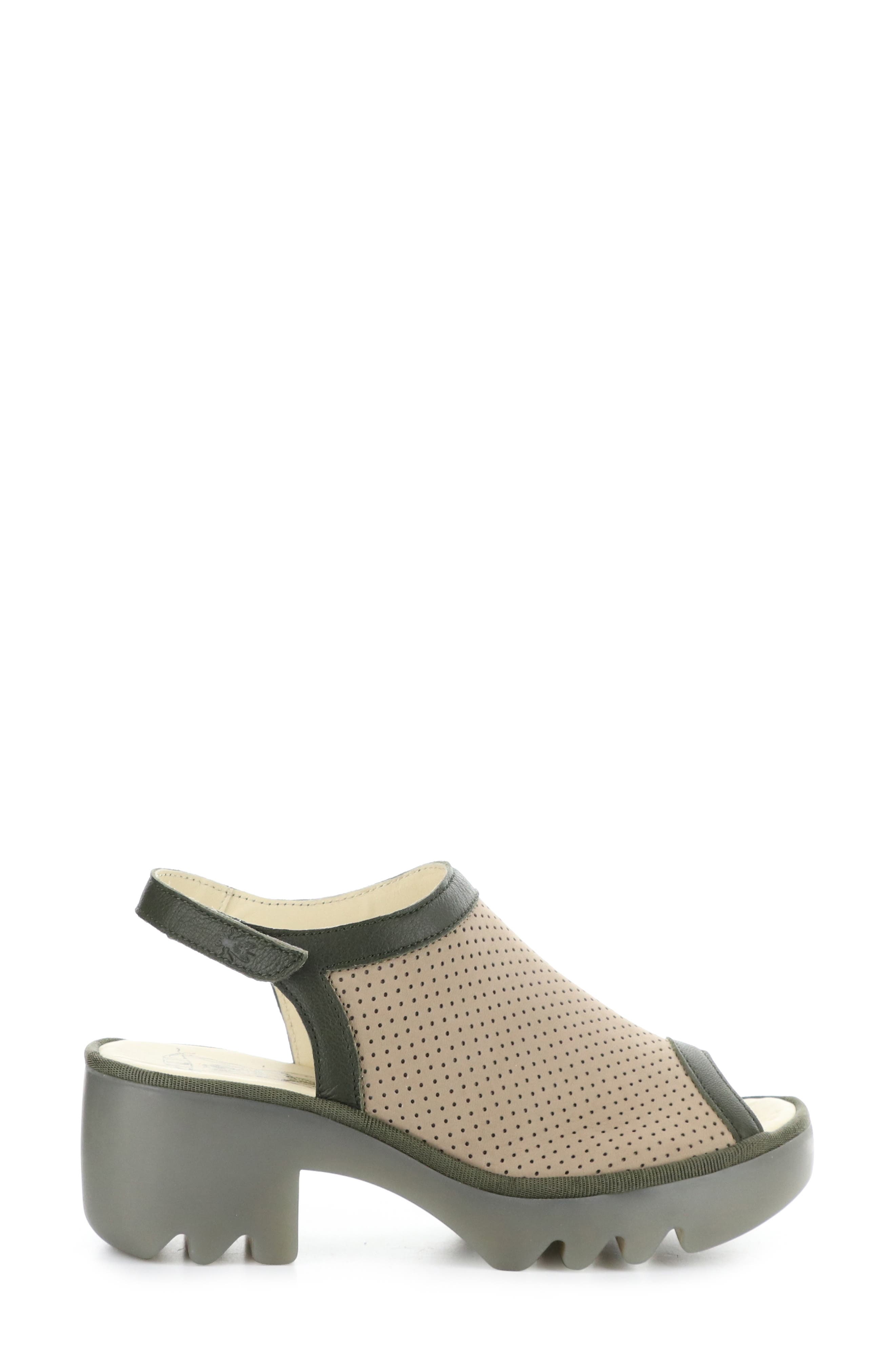 Teif Platform Sandal, Alternate, color, TAUPE/ KHAKI