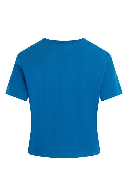 Favorite Daughter Cropped Collegiate Tee In Sapphire